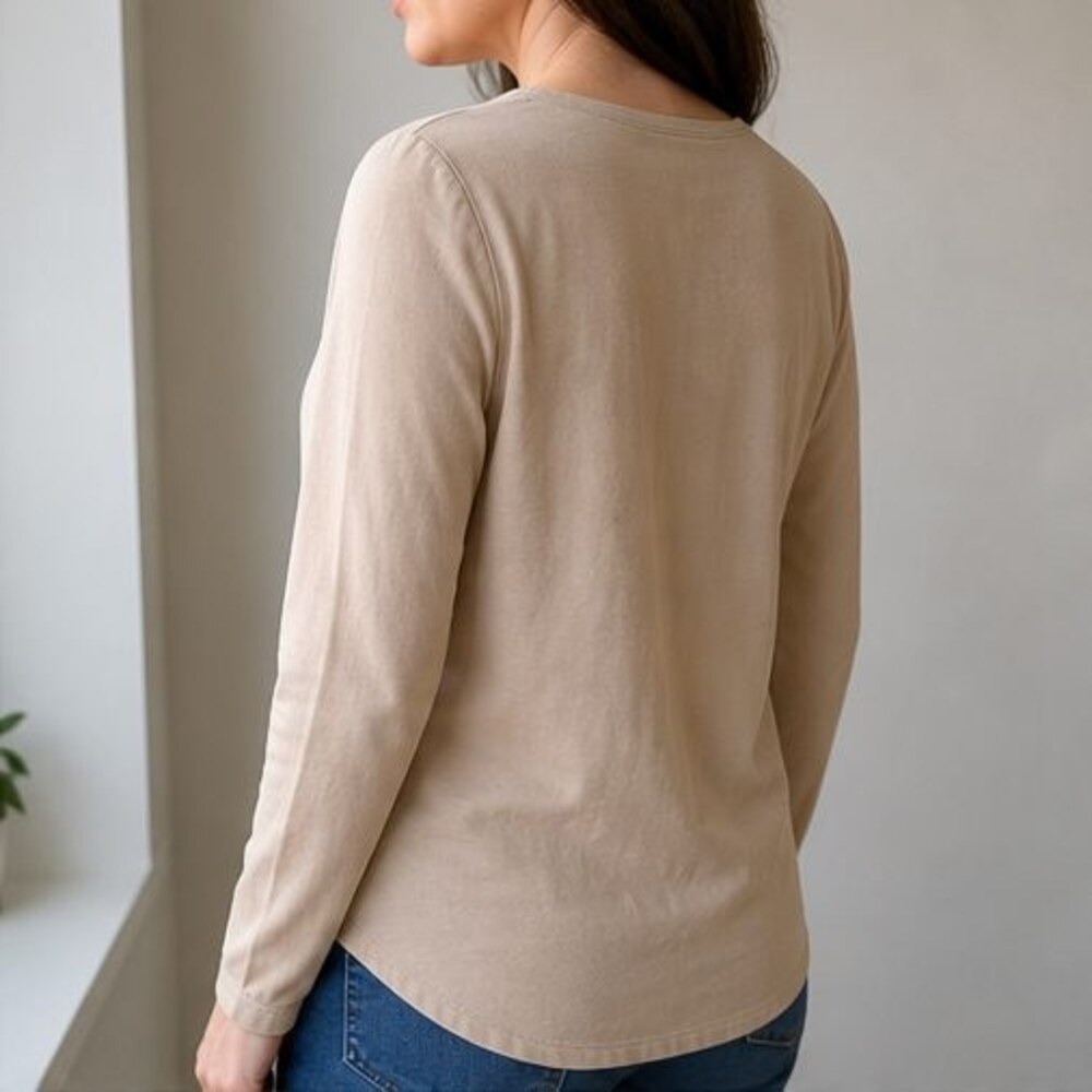 Sand Peplum Top - Picture 3 of 6